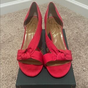 J.Renee Vibrant Red Knotted Heels